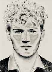 Illustrated portrait of George