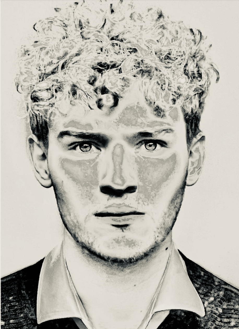 Illustrated portrait of George